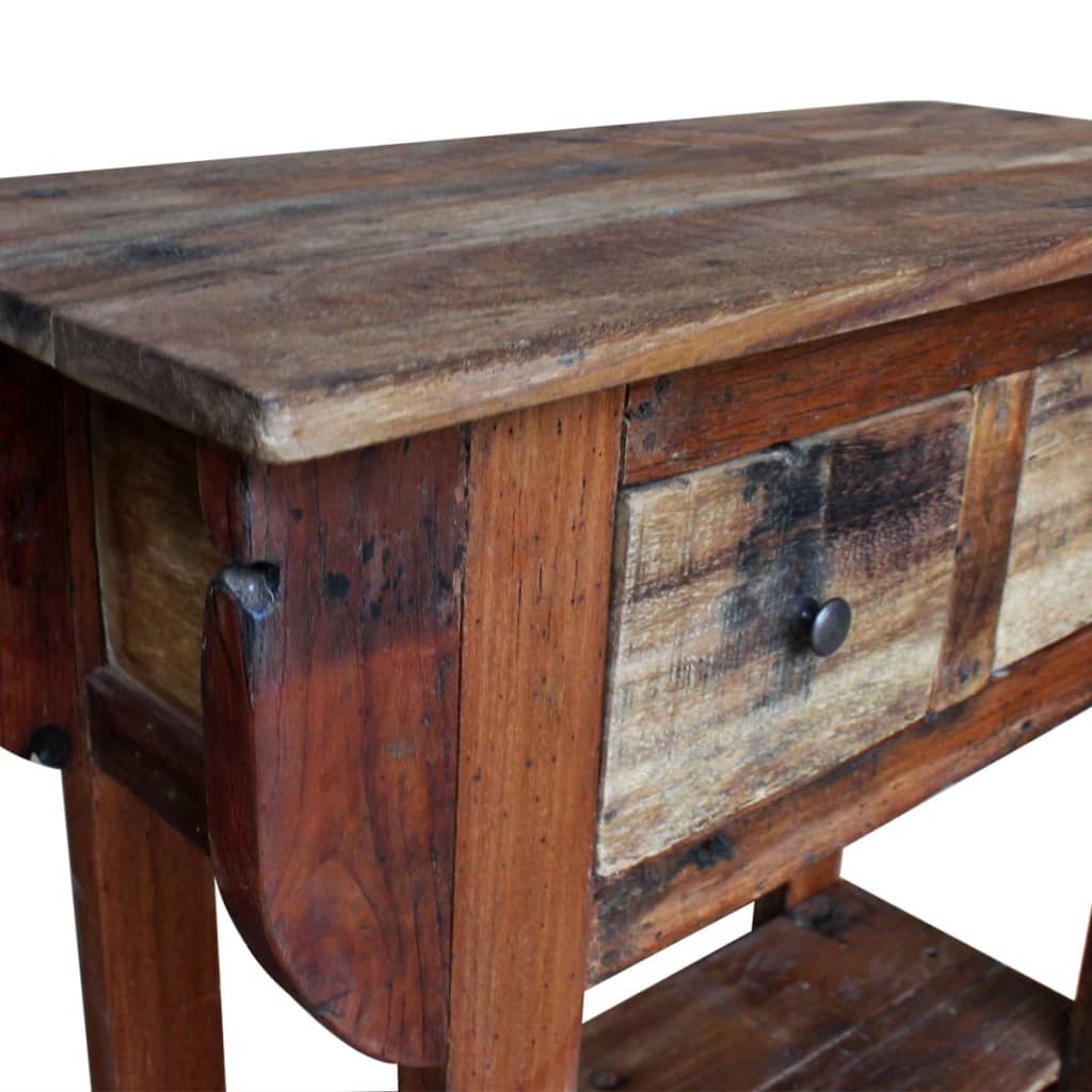 console-table-solid-reclaimed-wood-31-5-x13-8-x31-5 At Willow and Wine USA!