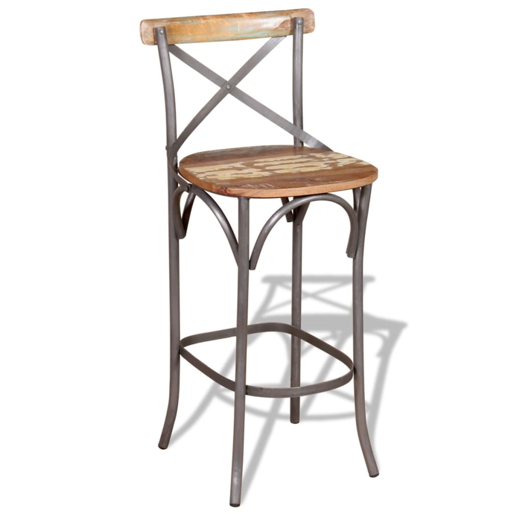 bar-chair-solid-reclaimed-wood At Willow and Wine USA!