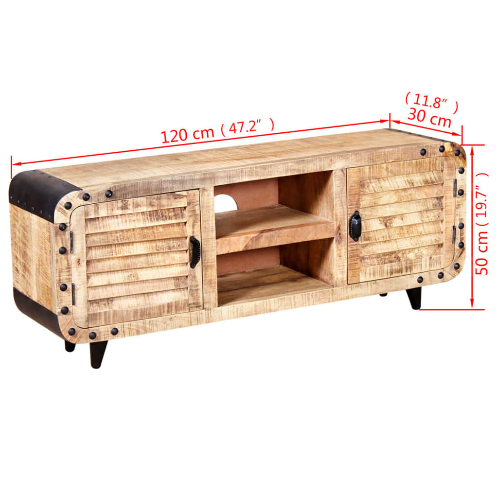 tv-stand-rough-mango-wood-47-2-x11-8-x19-7 At Willow and Wine USA!