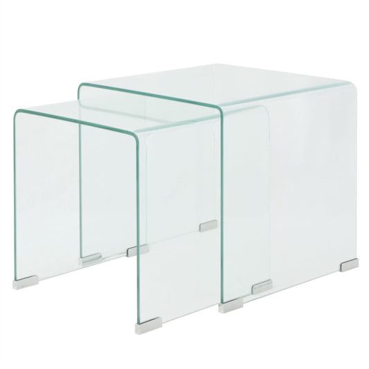 two-piece-nesting-table-set-tempered-glass-clear At Willow and Wine USA!