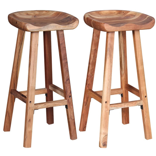 bar-stools-2-pcs-solid-acacia-wood At Willow and Wine USA!