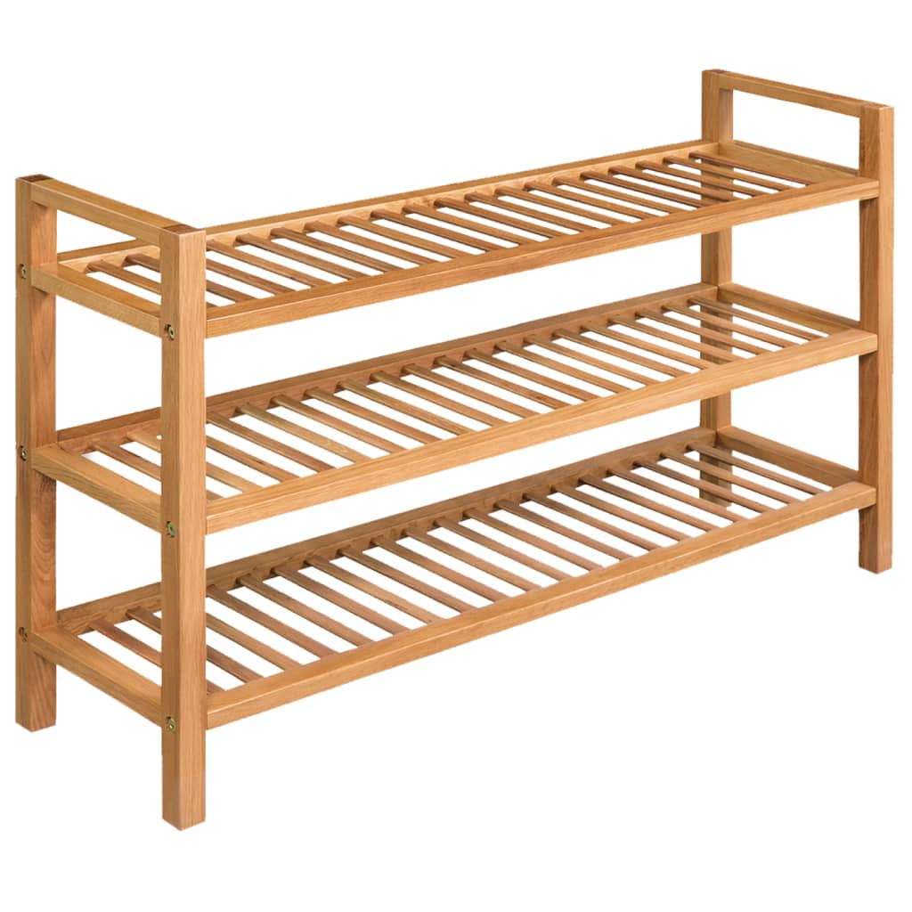 shoe-rack-with-4-shelves-19-7-x10-6-x31-5-solid-oak-wood-813921 At Willow and Wine USA!