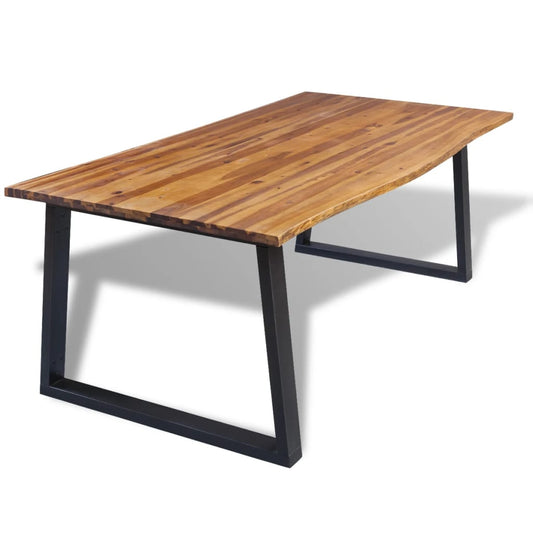 Dining Table Solid Acacia Wood 78.7"x35.4"