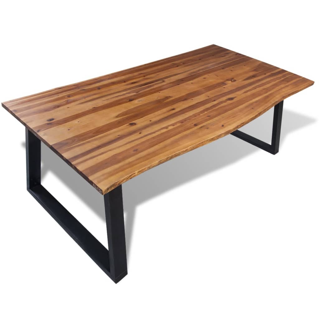 Dining Table Solid Acacia Wood 78.7"x35.4"