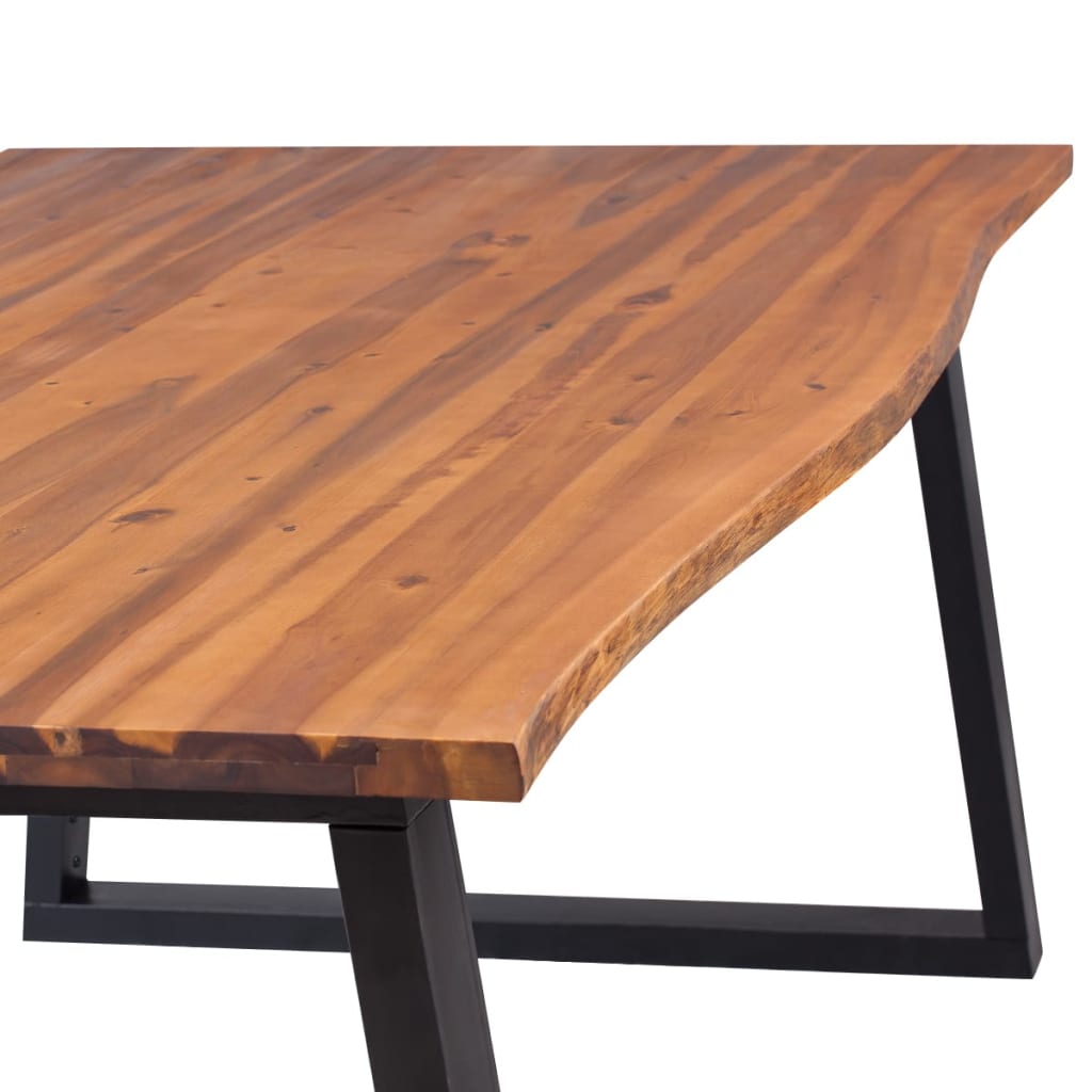 Dining Table Solid Acacia Wood 78.7"x35.4"