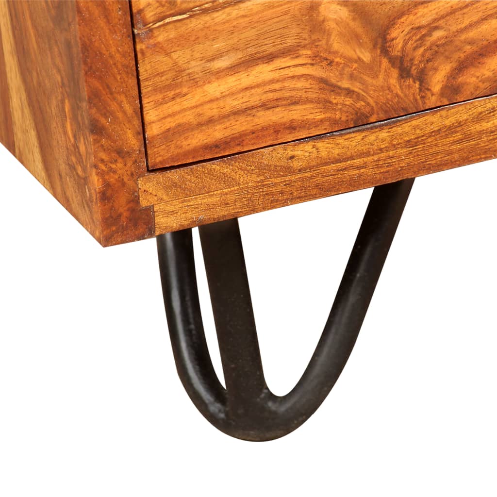 writing-desk-with-1-drawer-and-1-cabinet-solid-sheesham-wood At Willow and Wine USA!