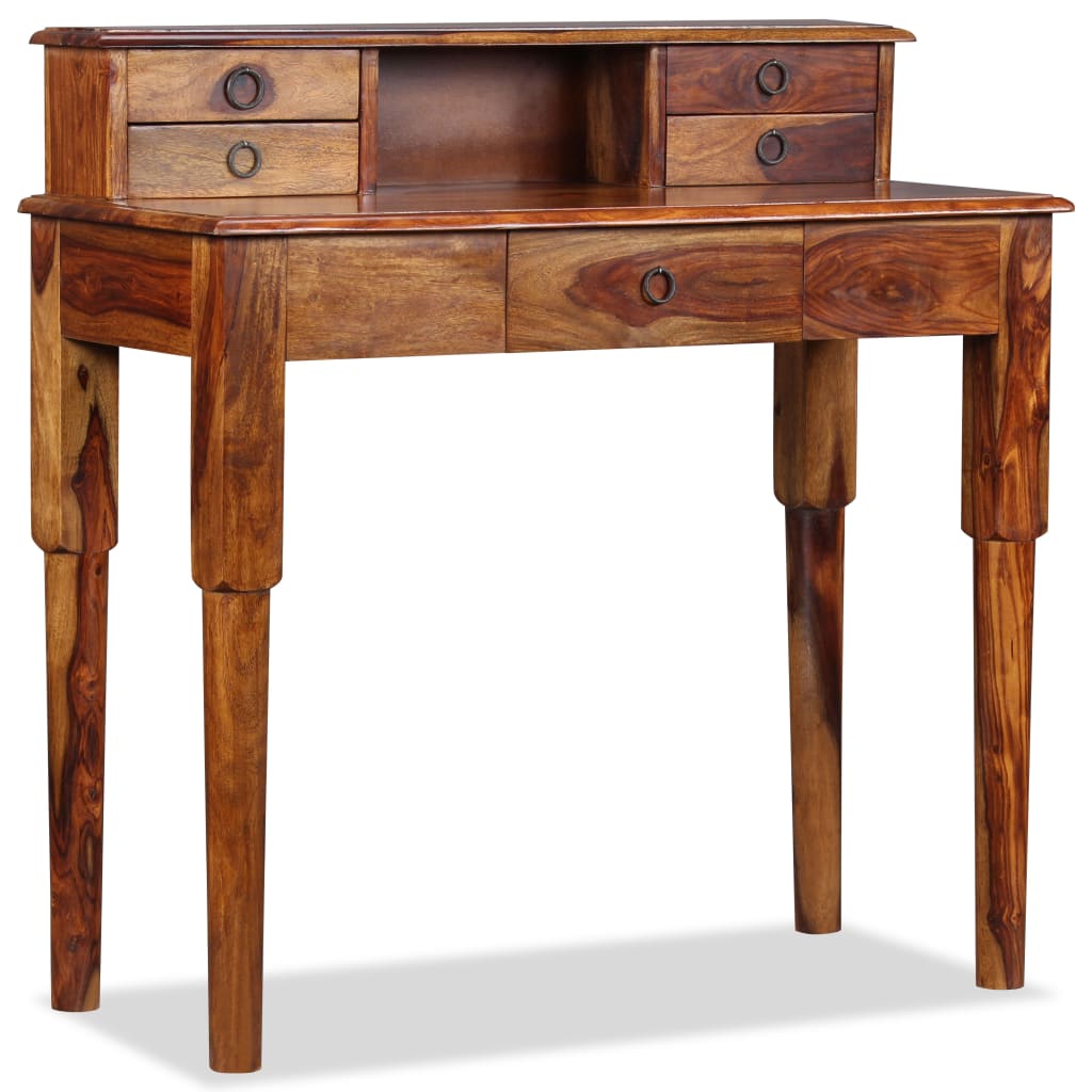 writing-desk-with-5-drawers-solid-sheesham-wood-35-4-x15-7-x35-4 At Willow and Wine USA!