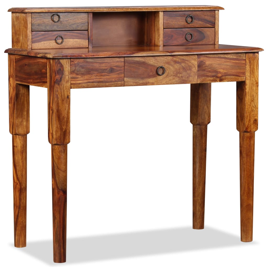 writing-desk-with-5-drawers-solid-sheesham-wood-35-4-x15-7-x35-4 At Willow and Wine USA!