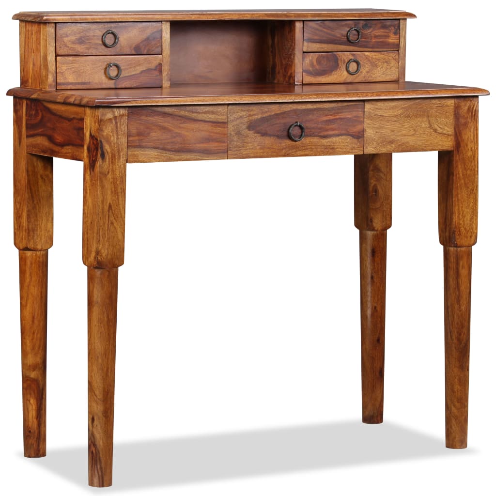writing-desk-with-5-drawers-solid-sheesham-wood-35-4-x15-7-x35-4 At Willow and Wine USA!