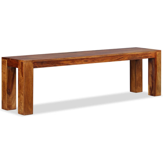 Bench Solid Sheesham Wood 63"x13.8"x17.7"