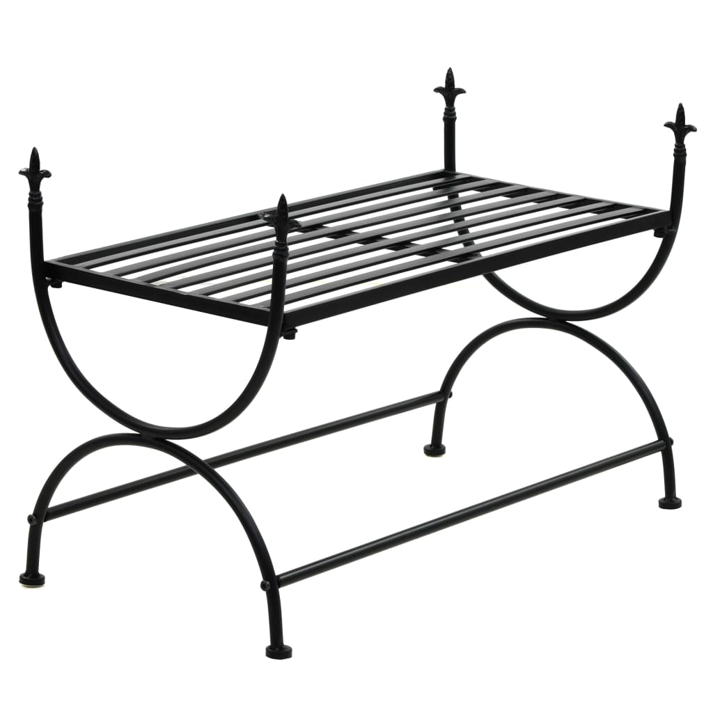 bench-vintage-style-metal-32-7-x16-5-x21-7-black At Willow and Wine USA!