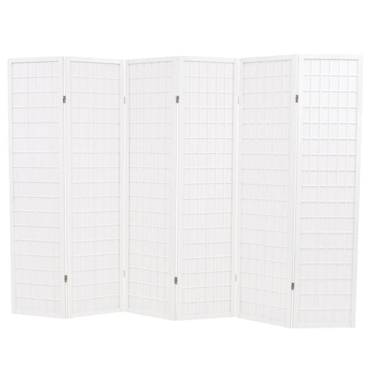 folding-6-panel-room-divider-japanese-style-94-5-x66-9-white At Willow and Wine USA!