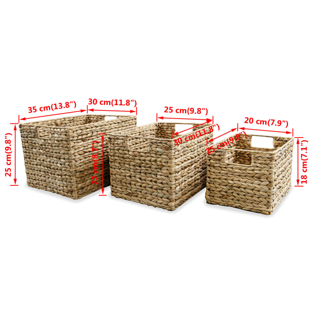 storage-basket-set-3-pieces-water-hyacinth-813866 At Willow and Wine USA!