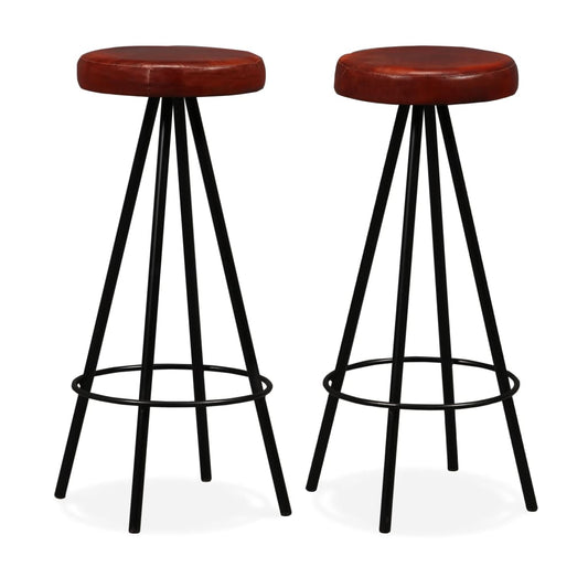 bar-stools-2-pcs-real-leather-2 At Willow and Wine USA!