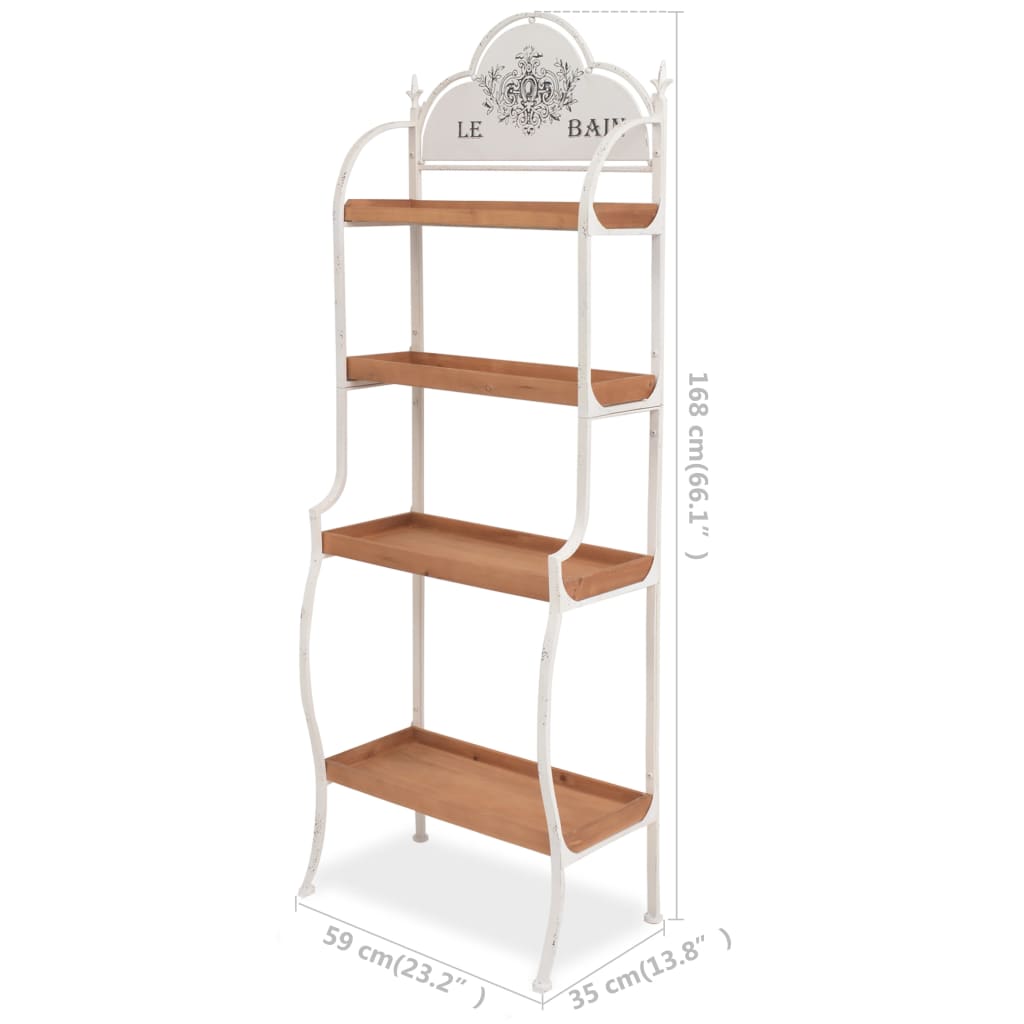 Freestanding Shelving Unit 23.2"x13.8"x66.1"