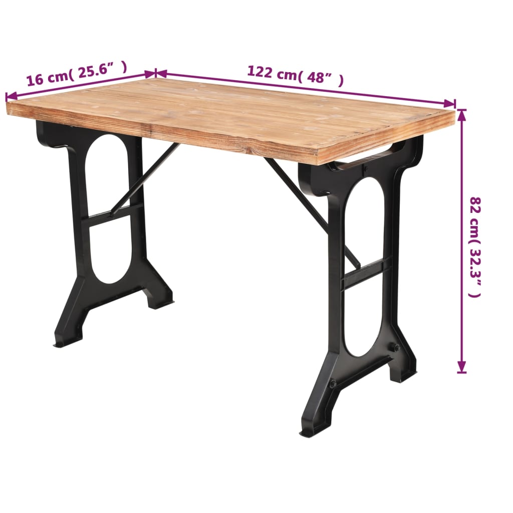 dining-table-solid-fir-wood-top-48-x25-6-x32-3 At Willow and Wine USA!