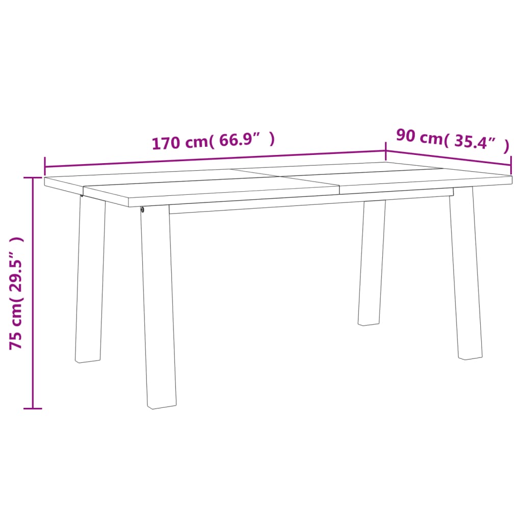 dining-table-solid-acacia-wood-66-9-x35-4 At Willow and Wine USA!