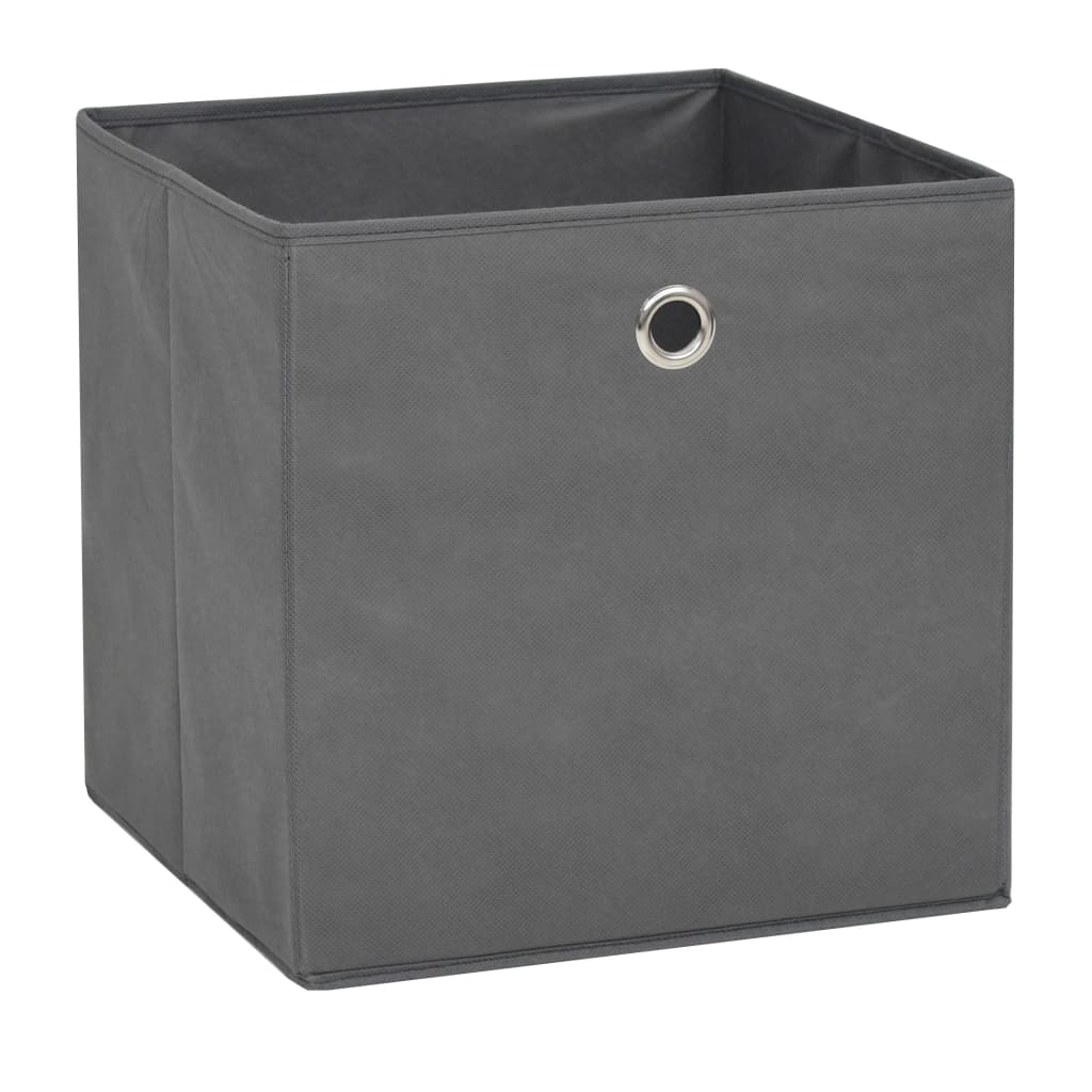 storage-boxes-4-pcs-non-woven-fabric-12-6-x12-6-x12-6-gray-813904 At Willow and Wine USA!