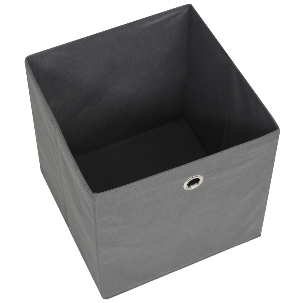 storage-boxes-4-pcs-non-woven-fabric-12-6-x12-6-x12-6-gray-813904 At Willow and Wine USA!