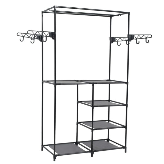 clothes-rack-steel-and-non-woven-fabric-34-3-x17-3-x62-2-black-813869 At Willow and Wine USA!