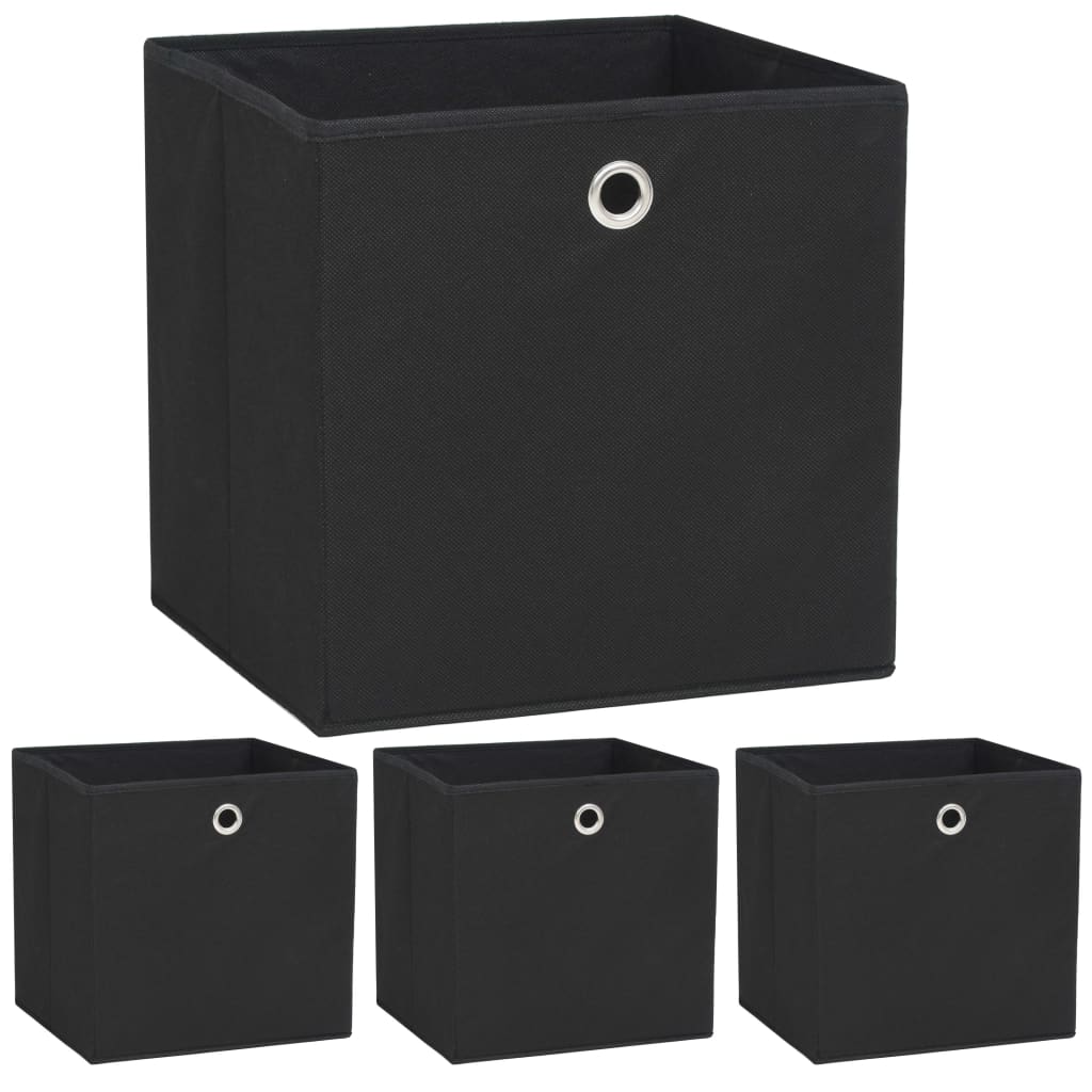 storage-boxes-4-pcs-non-woven-fabric-12-6-x12-6-x12-6-gray-813904 At Willow and Wine USA!