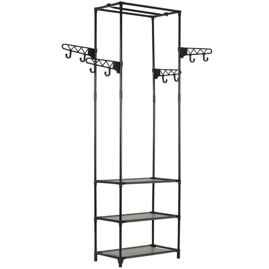 clothes-rack-steel-and-non-woven-fabric-21-7-x11-2-x68-9-black-813867 At Willow and Wine USA!