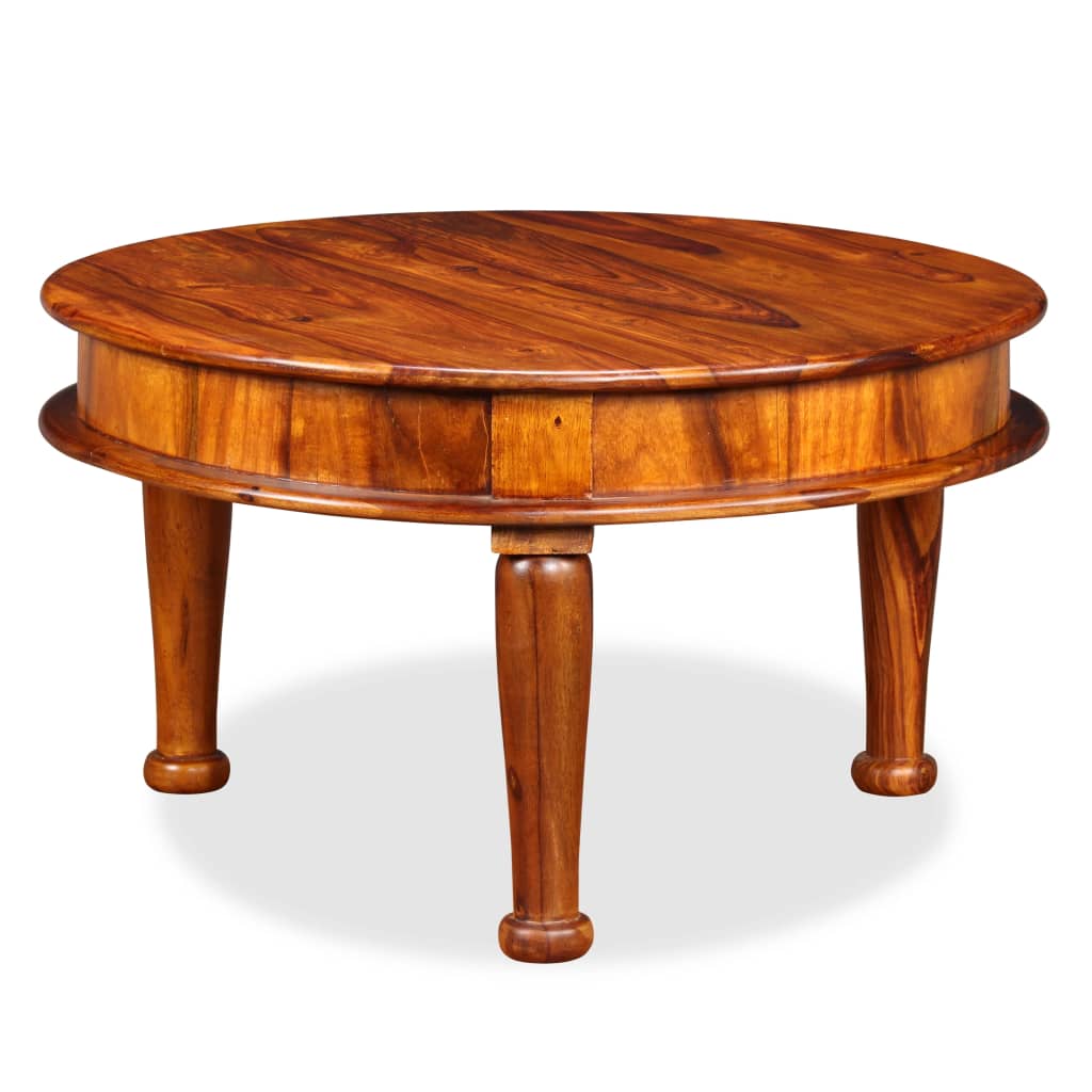 Coffee Table Solid Sheesham Wood 27.6"x27.6"x15.7"