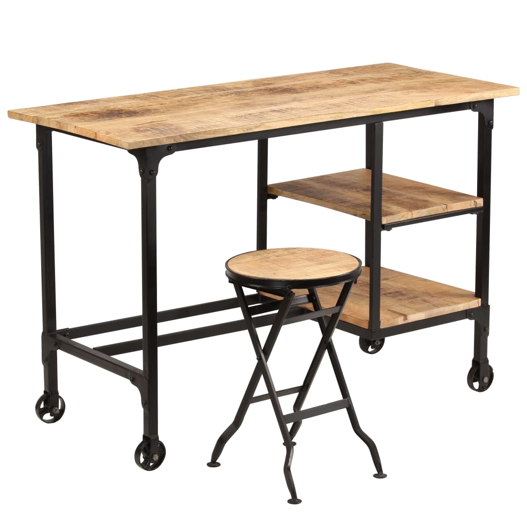 desk-with-folding-stool-solid-mango-wood-45-3-x19-7-x29-9 At Willow and Wine USA!