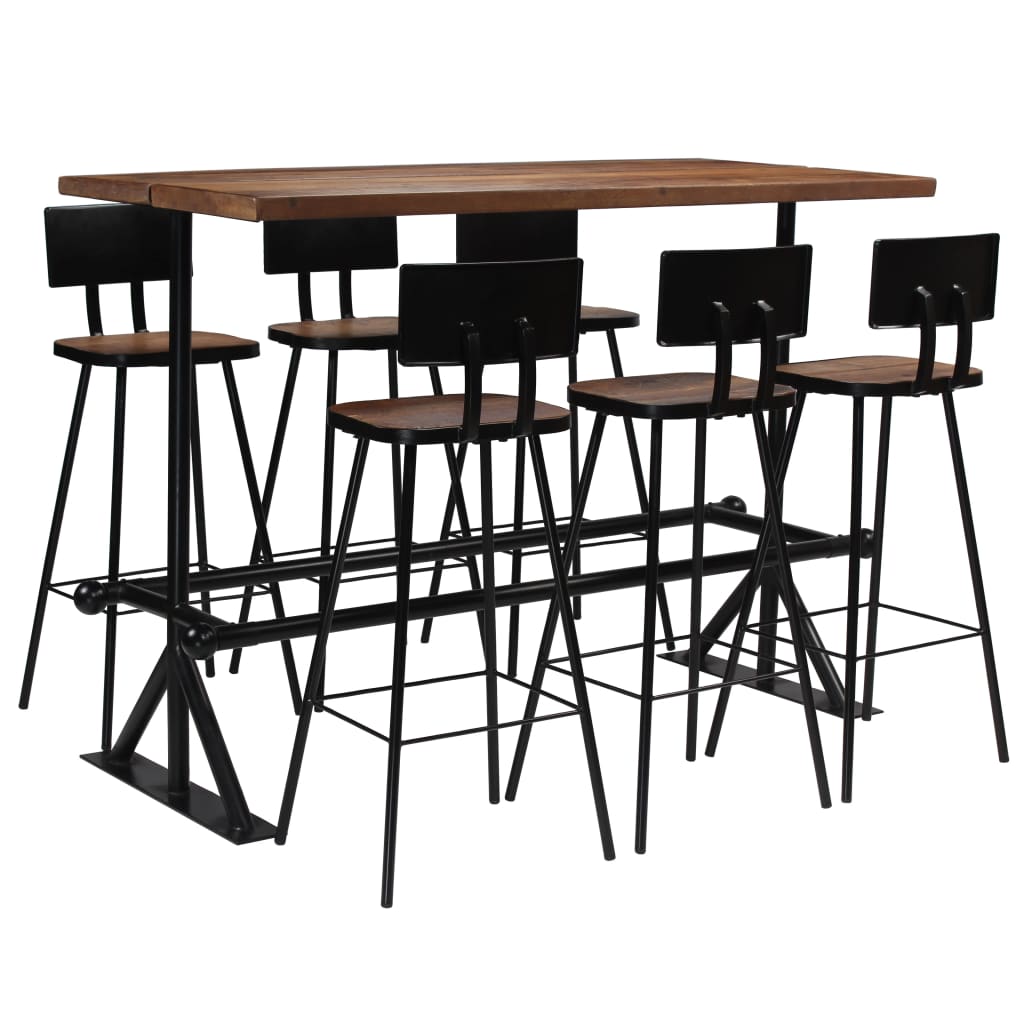bar-set-5-piece-solid-reclaimed-wood At Willow and Wine USA!