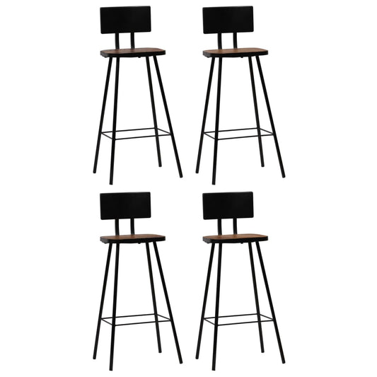 bar-stools-4-pcs-solid-reclaimed-wood-1 At Willow and Wine USA!