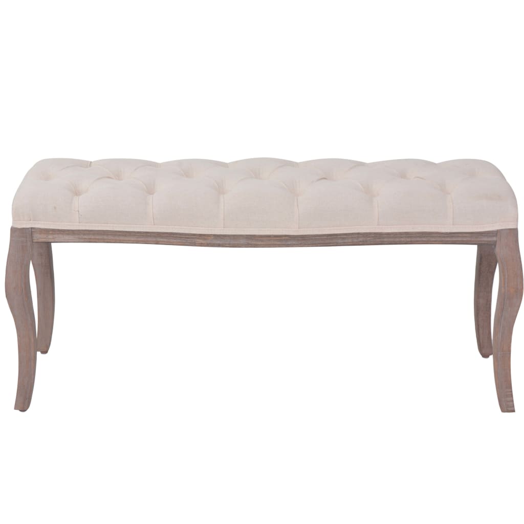 bench-linen-solid-wood-43-3-x-15-x-18-9-cream-white At Willow and Wine USA!