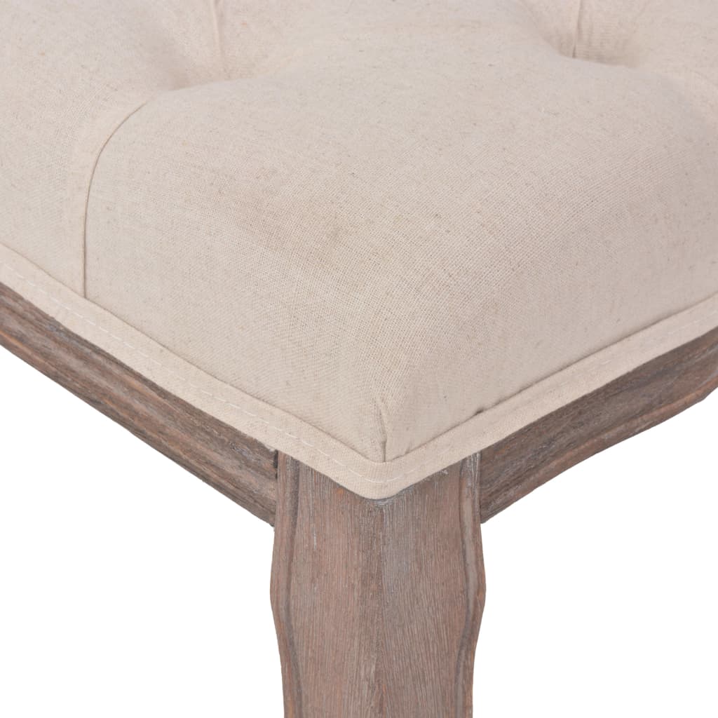 bench-linen-solid-wood-43-3-x-15-x-18-9-cream-white At Willow and Wine USA!