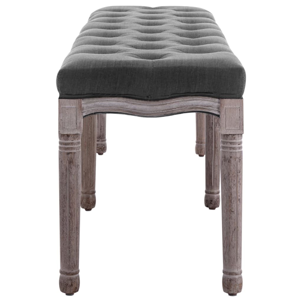 bench-linen-solid-wood-59-1-x-15-7-x-18-9-dark-gray At Willow and Wine USA!