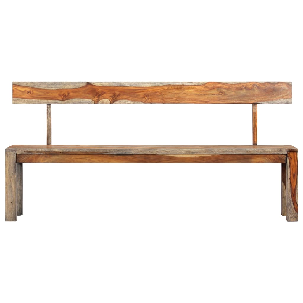 bench-63-gray-solid-sheesham-wood At Willow and Wine USA!