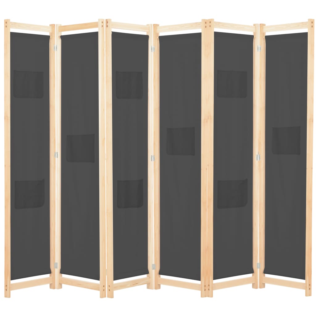 4-panel-room-divider-gray-62-9-x66-9-x1-6-fabric At Willow and Wine USA!