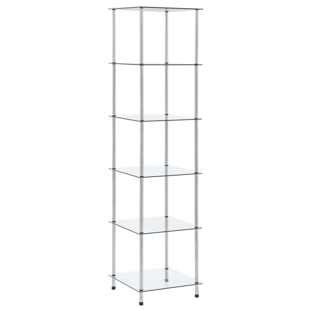 5-tier-shelf-transparent-15-7-x15-7-x51-2-tempered-glass At Willow and Wine USA!