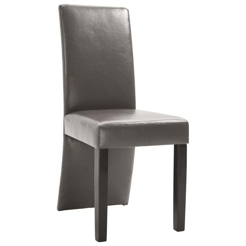 dining-chairs-4-pcs-gray-faux-leather At Willow and Wine USA!