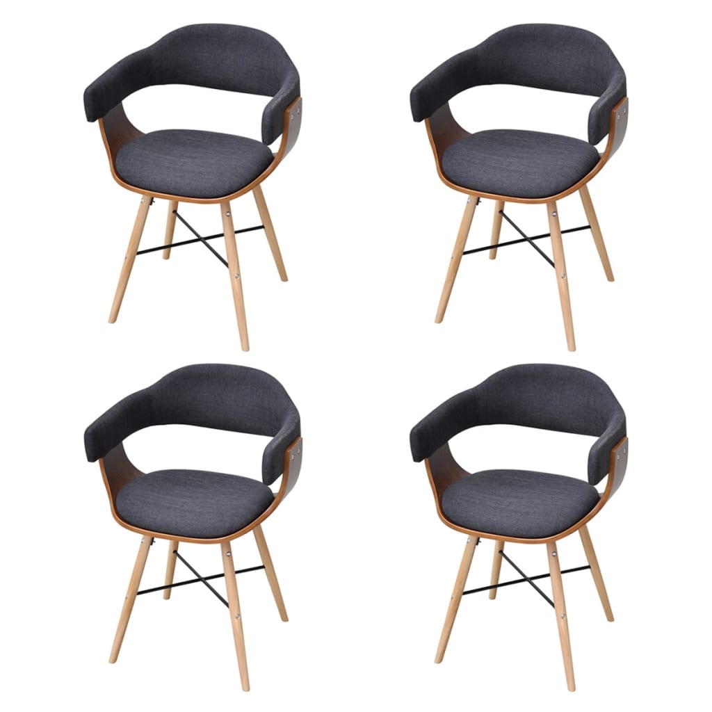 dining-chairs-4-pcs-dark-gray-bent-wood-and-fabric At Willow and Wine USA!