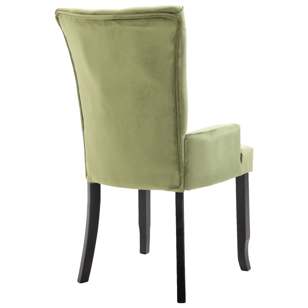 dining-chair-with-armrests-2-pcs-light-green-velvet At Willow and Wine USA!