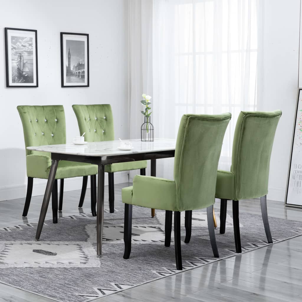 dining-chair-with-armrests-2-pcs-light-green-velvet At Willow and Wine USA!