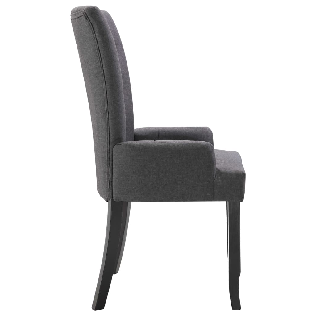 dining-chairs-with-armrests-2-pcs-dark-gray-fabric At Willow and Wine USA!