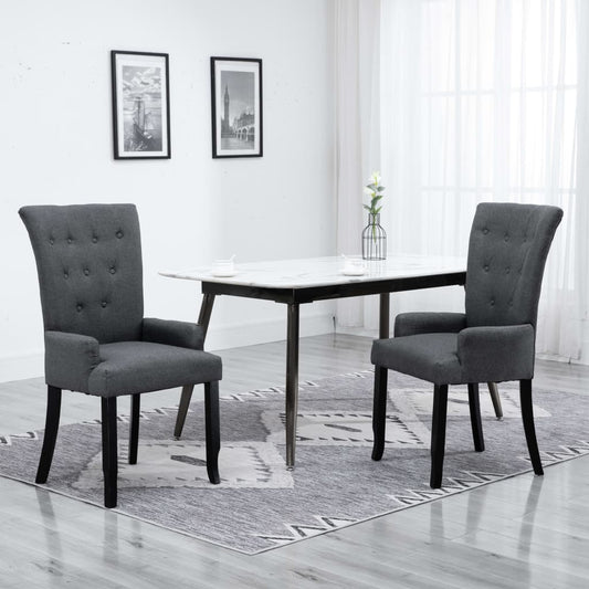 dining-chairs-with-armrests-2-pcs-dark-gray-fabric At Willow and Wine USA!