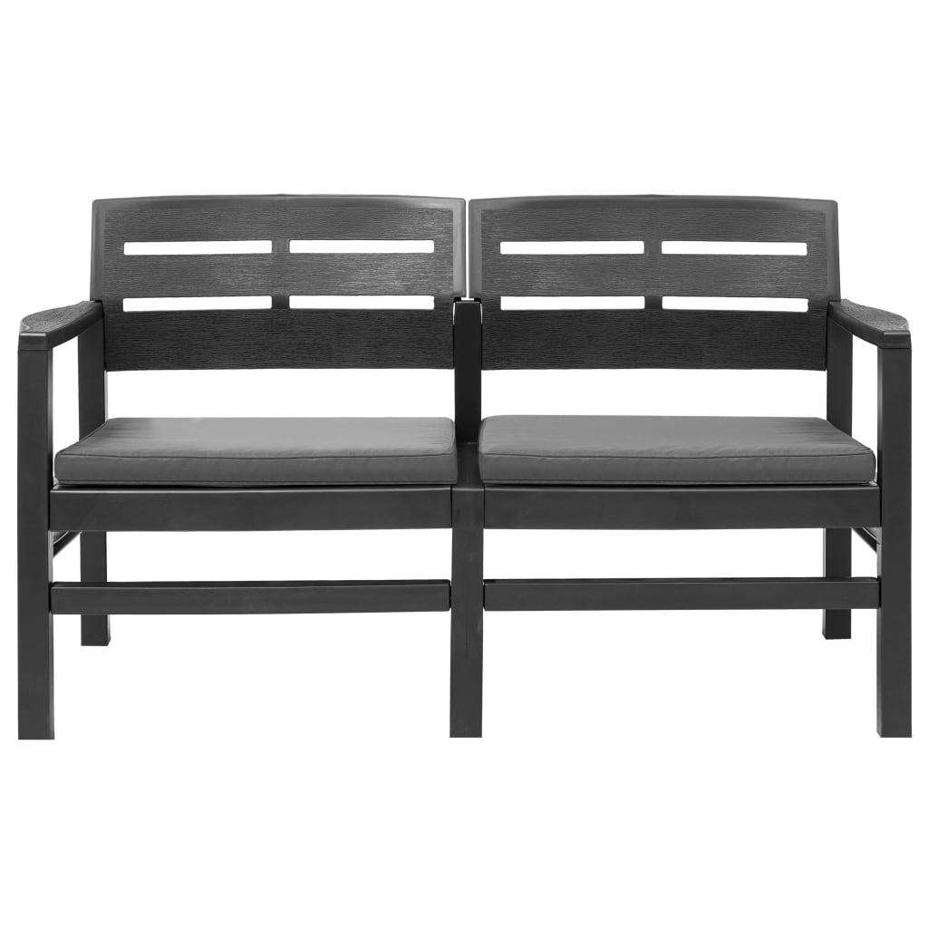 4-piece-patio-lounge-set-plastic-anthracite At Willow and Wine USA!