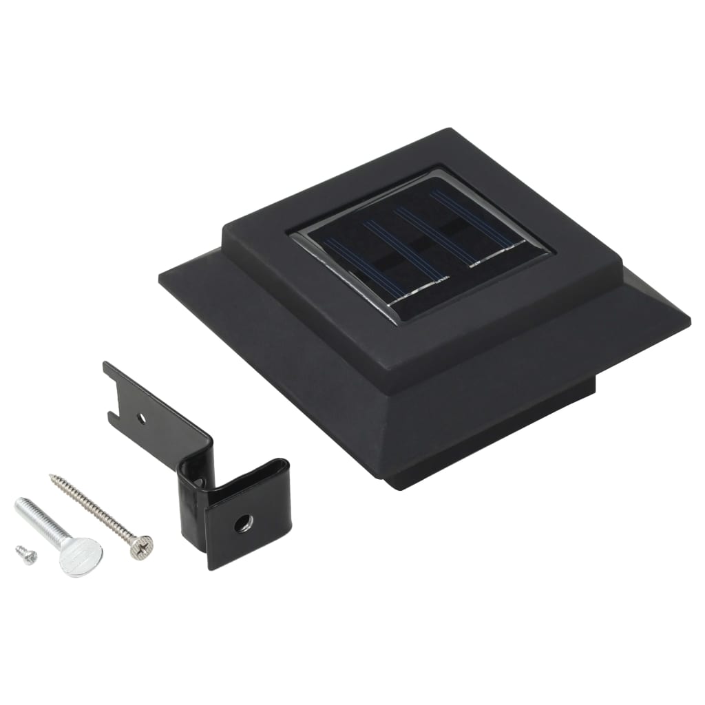 outdoor-solar-lamps-12-pcs-led-square-4-7-black At Willow and Wine USA!