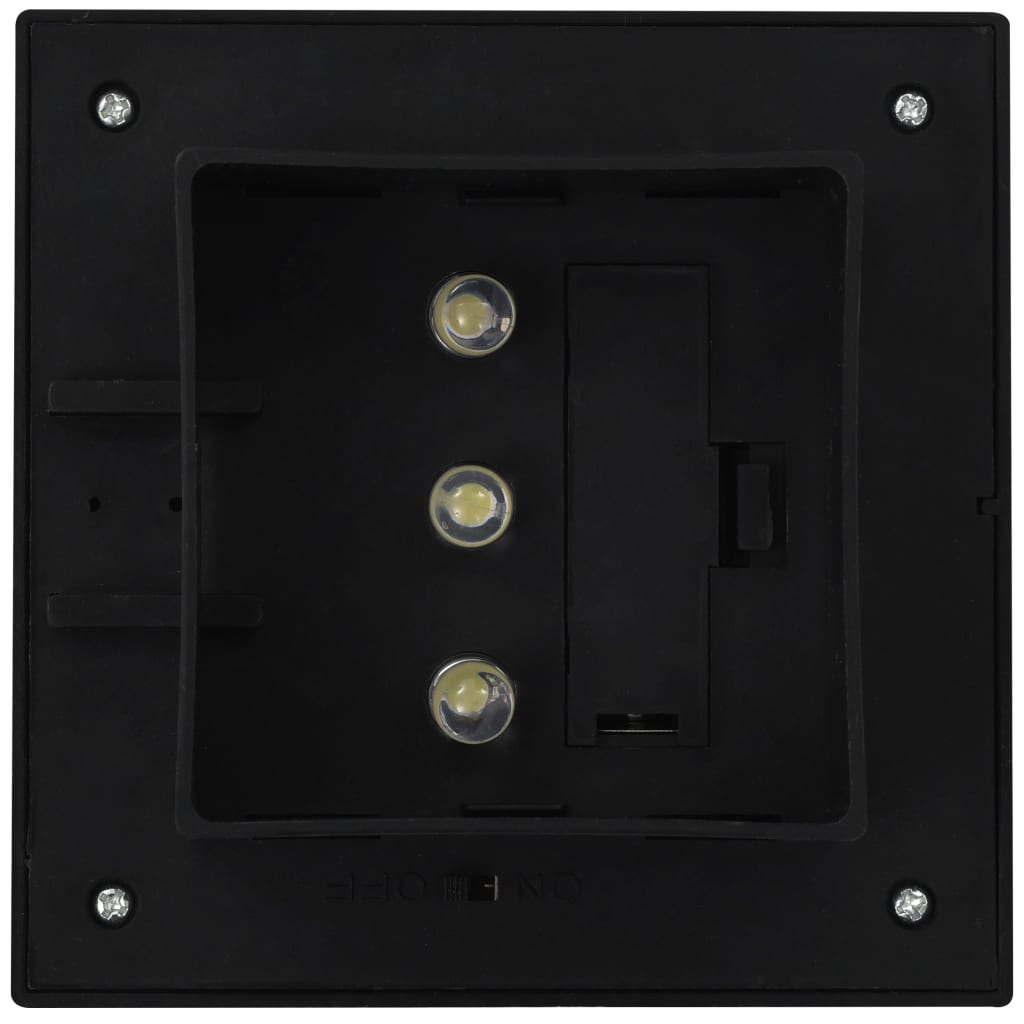 outdoor-solar-lamps-12-pcs-led-square-4-7-black At Willow and Wine USA!