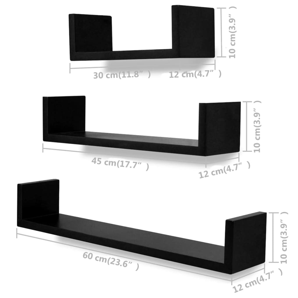 wall-shelves-6-pcs-black At Willow and Wine USA!