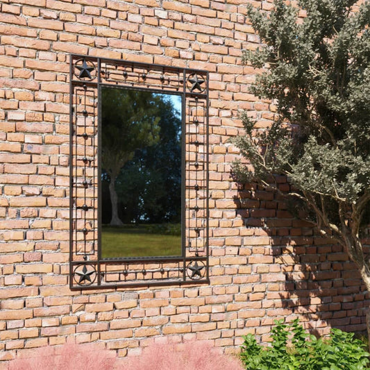 garden-wall-mirror-rectangular-19-6-x31-4-black-1 At Willow and Wine USA!