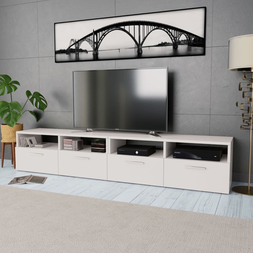 tv-stands-2-pcs-engineered-wood-37-4-x13-8-x14-2-oak-and-white At Willow and Wine USA!