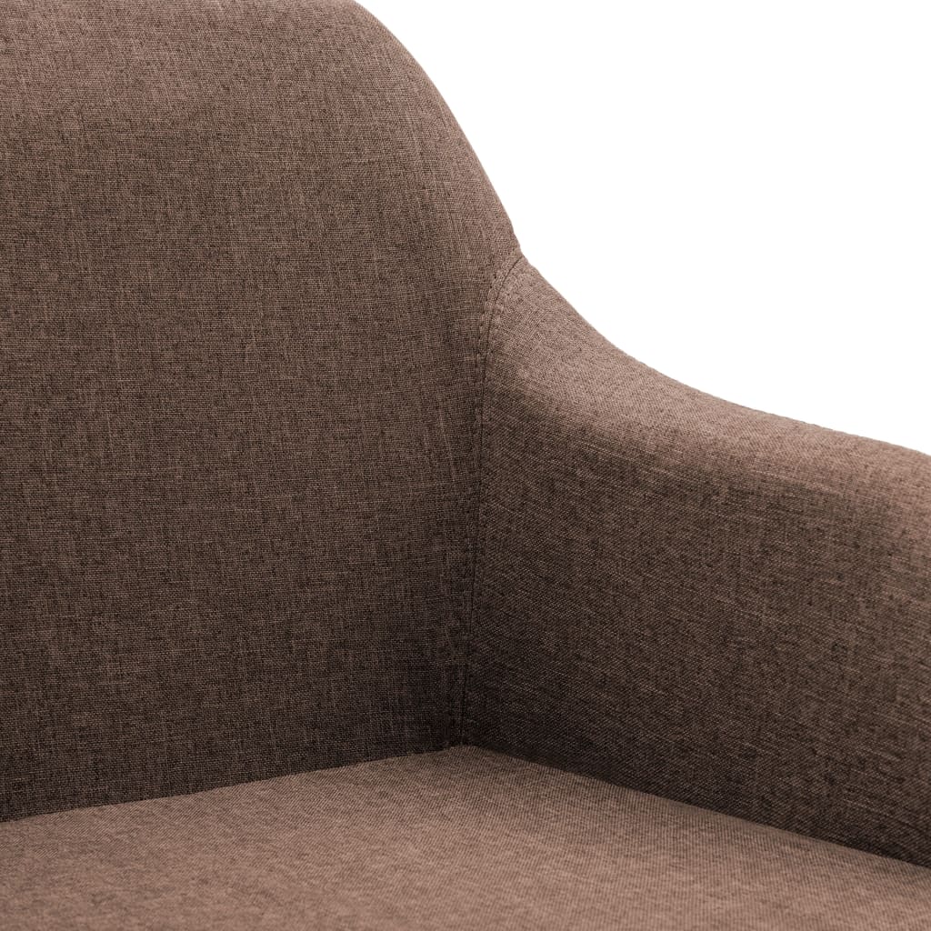 swivel-office-chair-brown-fabric At Willow and Wine USA!