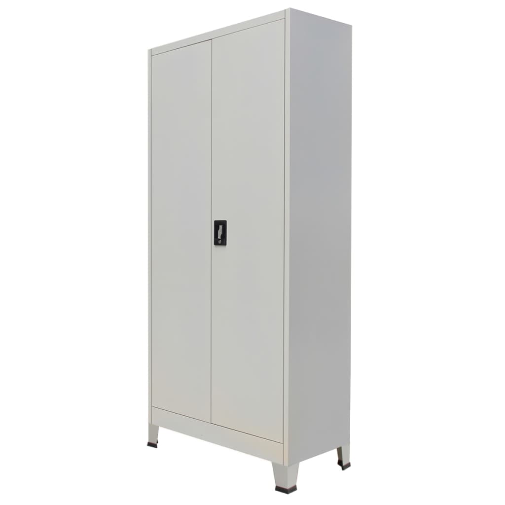 office-cabinet-with-2-doors-steel-35-4-x15-7-x70-9-gray At Willow and Wine USA!